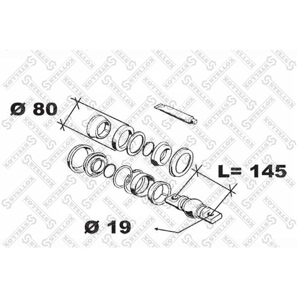 Слика на Чаура за раме STELLOX 84-12032-SX