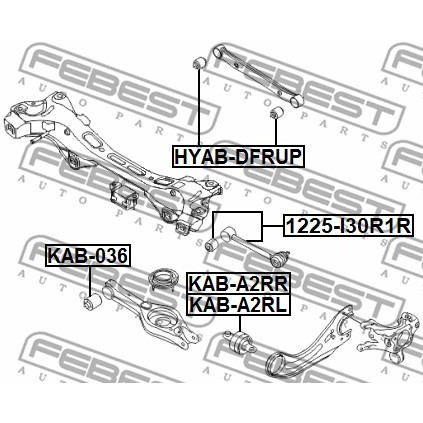 Слика на Чаура на раме FEBEST KAB-A2RL