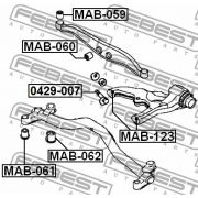 Слика 2 на Чаура на раме FEBEST MAB-123