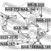 Слика 2 на Чаура на раме FEBEST NAB-198