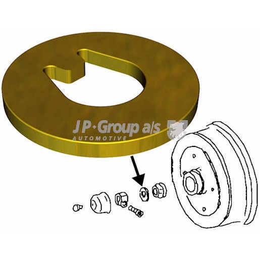 Слика на Чаура на раме JP GROUP CLASSIC 8141200900 за VW Scirocco (53B) 1.8 16V - 129 коњи бензин