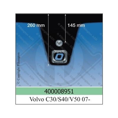 Слика на челно стъкло DIEDERICHS 8410604 за Volvo V50 Estate (MW) T5 - 230 коњи бензин