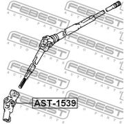 Слика 2 на шарнирно съединение, кормилен вал FEBEST AST-1539