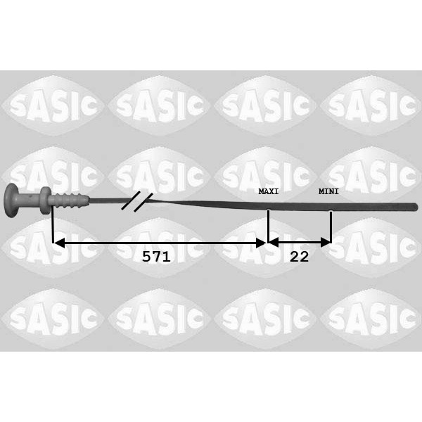 Слика на шипка за мерење на нивото на маслото SASIC 1940011 за Citroen BX Break XB 1.6 - 116 коњи бензин