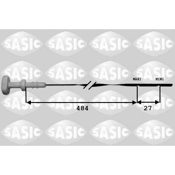 Слика на шипка за мерење на нивото на маслото SASIC 1940012 за Citroen Xsara Break N2 1.9 TD - 90 коњи дизел