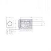 Слика 2 на шпилка главина DT Spare Parts 1.17028