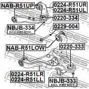 Слика 2 на штрафови за раме FEBEST 0229-004