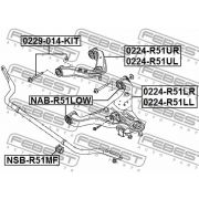 Слика 2 на штрафови за раме FEBEST 0229-014-KIT