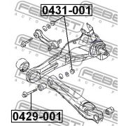 Слика 2 на штрафови за раме FEBEST 0429-001