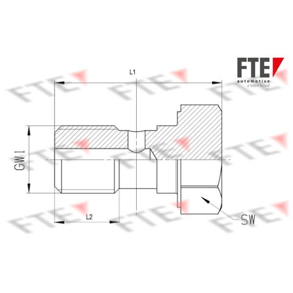 Слика на Шуплив винт FTE A0023