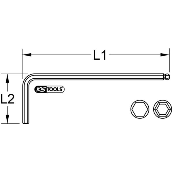 Слика на Ъглова отверка KS TOOLS 151.4214