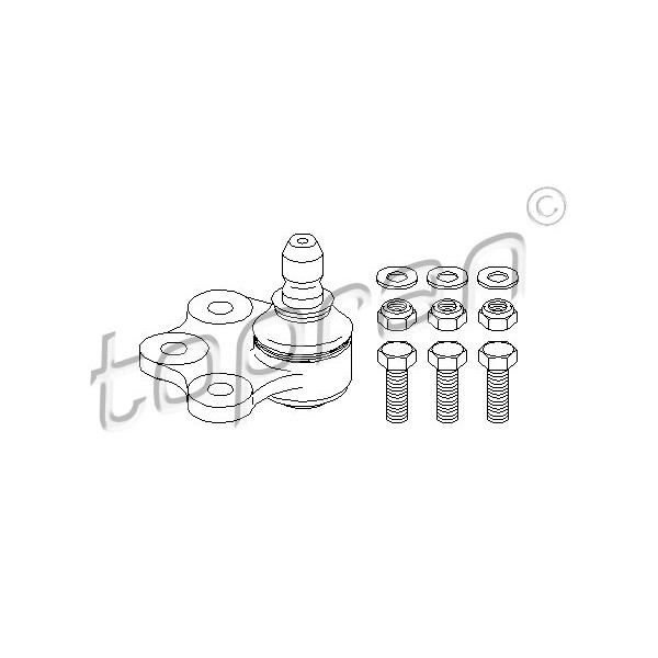 Слика на Јабучица TOPRAN 206 473 за Opel Meriva 1.7 CDTI - 125 коњи дизел