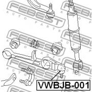 Слика 2 на Јабучици комплет FEBEST VWBJB-001