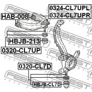 Слика 2 на јабучици FEBEST 0320-CL7UP