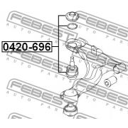 Слика 2 на јабучици FEBEST 0420-696