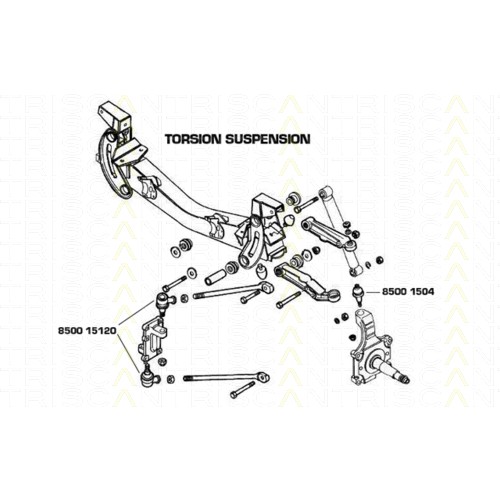 Слика на јабучици TRISCAN 8500 1504 за камион Iveco Daily 2 Bus Box 35 S 10 (ANJA41A1, ANJA42A2, ANJA42AB, ANJA43A, ANJAV1A...) - 95 коњи дизел