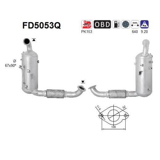 Слика на Dpf филтер AS FD5053Q