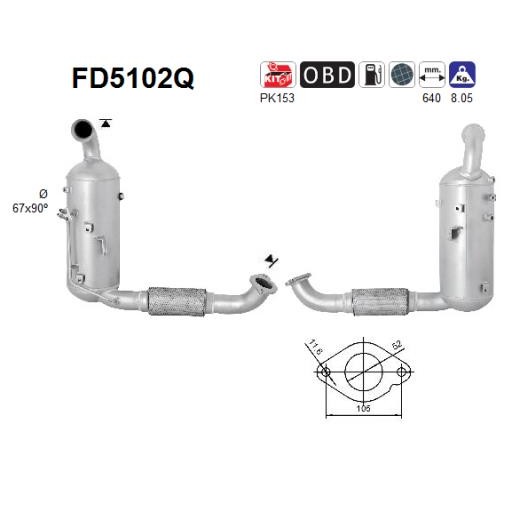 Слика на Dpf филтер AS FD5102Q