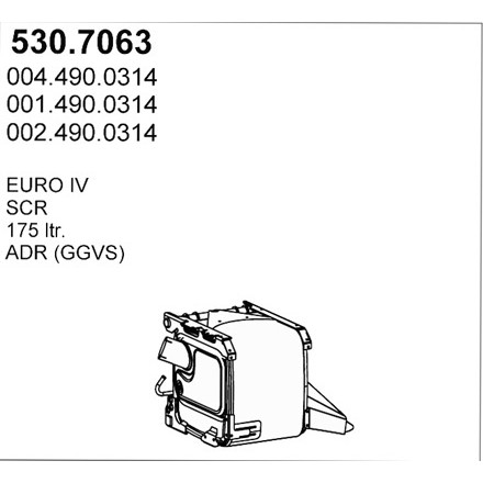 Слика на DPF филтер ASSO 530.7063 за камион Mercedes Actros MP2, MP3 1832 AK - 320 коњи дизел