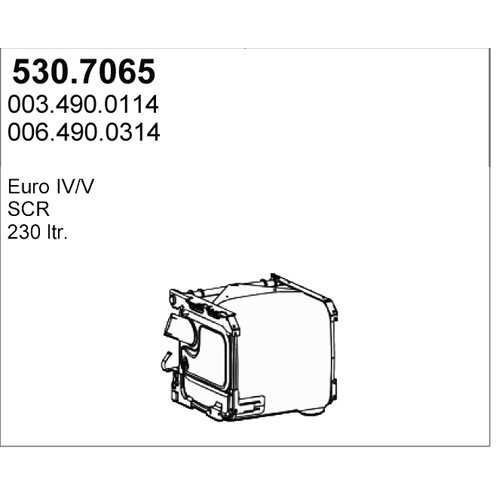 Слика на DPF филтер ASSO 530.7065 за камион Mercedes Actros MP2, MP3 1841, L, LL - 408 коњи дизел