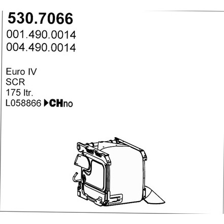 Слика на DPF филтер ASSO 530.7066 за камион Mercedes Actros MP2, MP3 1832 AK - 320 коњи дизел