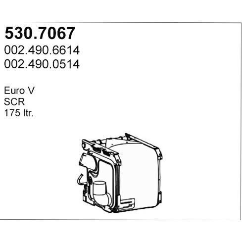 Слика на DPF филтер ASSO 530.7067 за камион Mercedes Actros MP2, MP3 3354, 3355 - 537 коњи дизел