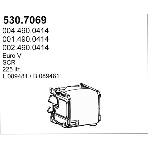 Слика на DPF филтер ASSO 530.7069 за камион Mercedes Actros MP2, MP3 1841, L, LL - 408 коњи дизел