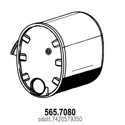 Слика на DPF филтер ASSO 565.7080 за камион Renault Magnum DXi 13 460.26 - 461 коњи дизел