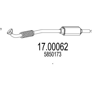 Слика на DPF филтер MTS 17.00062 за Opel Astra H Hatchback 1.7 CDTI - 100 коњи дизел