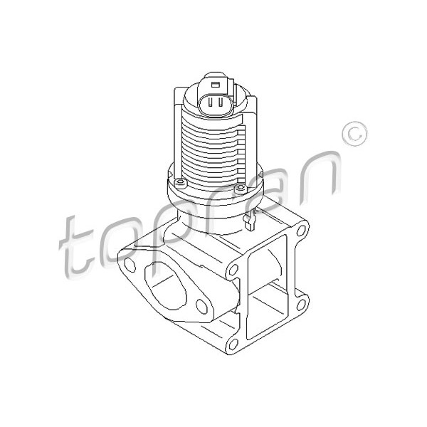 Слика на EGR вентил TOPRAN 207 441 за Alfa Romeo 159 Sportwagon 2.4 JTDM - 210 коњи дизел