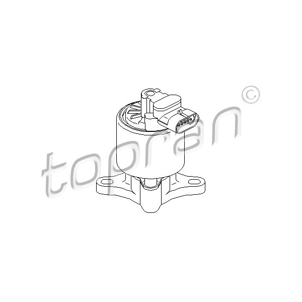 Слика на EGR вентил TOPRAN 721 918 за Peugeot 307 CC (3B) 2.0 16V - 136 коњи бензин