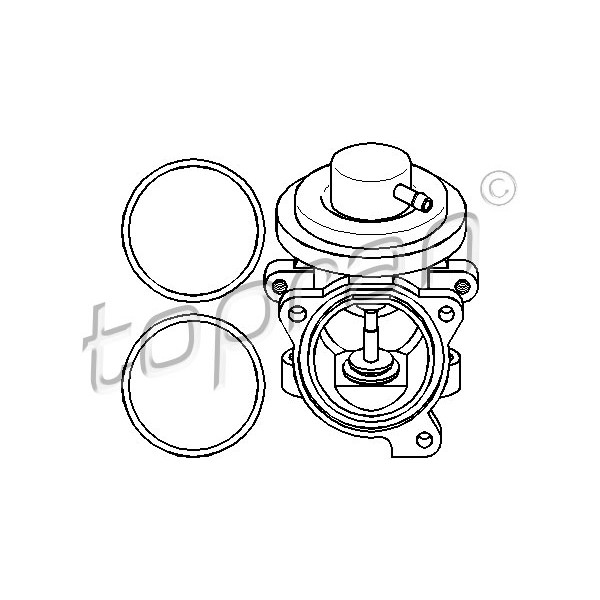 Слика на EGR вентил TOPRAN PREMIUM BRAND 113 163 за Skoda Fabia Combi 2007 1.4 TDI - 70 коњи дизел