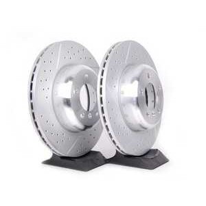 Слика на Front Cross Drilled & Slotted Brake Rotors - Pair (338x26) BMW OE 34116786392 за  BMW 3 Coupe E92 325 d - 211 kоњи дизел