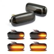 Слика на LED жмигавци за Audi A4 B6 B7 (2001-2008) / A6 C5 / A8 - опушени с бягащ мигач AP SAA039D за  Audi A4 Avant (8K5, B8) 3.0 TDI quattro - 245 kоњи дизел