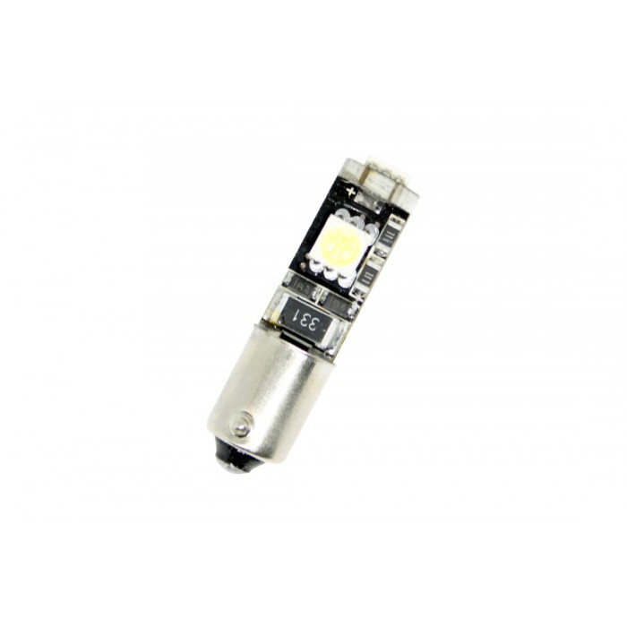 Слика на LED сијалица тип BA9S CANBUS с 3 СМД диода срещуположни AP BA9SCB за  CADILLAC XLR 4.6 - 326 kоњи бензин