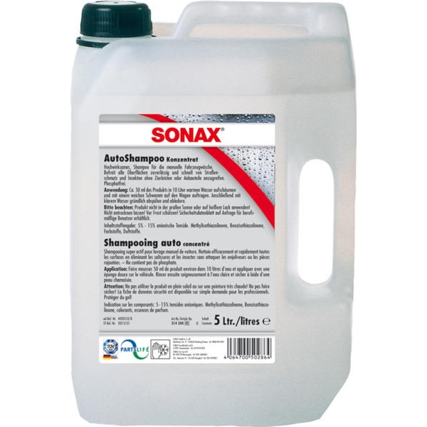 Слика на Автошампоан концентрат 5L SONAX AC SX314500 за  BMW 1 F21 116 d - 116 kоњи дизел