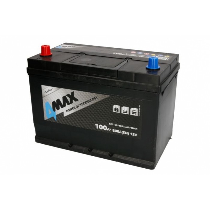 Слика на акумулатор 4MAX BAT100/800L/JAP/4MAX за  Nissan Cabstar Platform (F22,H40) 2.3 D - 69 kоњи дизел