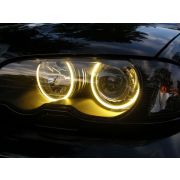 Слика  на Ангелски Очи CCFL за BMW E46 седан, комби (1998-2005) / купе (1998-2003) - Жълт цвят AP CCFLE46Y