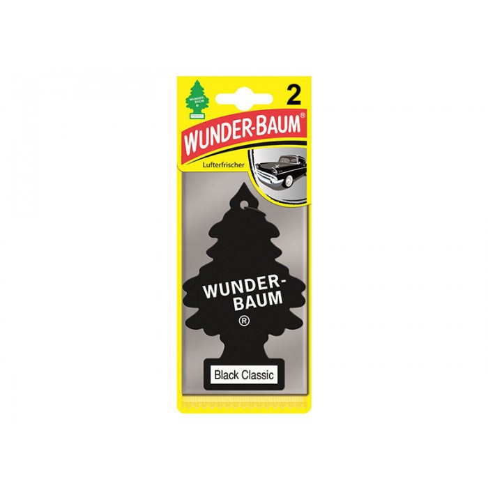 Слика на Ароматизатор борче Black Classic комплект од 2 броя Wunder-Baum 7612720741069 за  камион DAF 85 CF FAT 85 CF 380 - 381 kоњи дизел