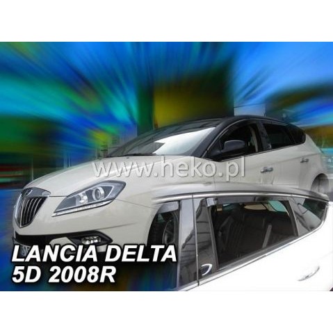 Слика на Ветробрани за LANCIA DELTA (2008+) 5 врати - 4бр. предни и задни Heko 21213 за  Lancia Delta 2 (836) 1.6 i.e. (836AD) - 75 kоњи бензин