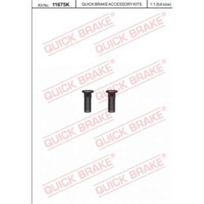 Слика на винт QUICK BRAKE QB11675K за  VW Transporter T4 Bus 1.9 D - 60 kоњи дизел