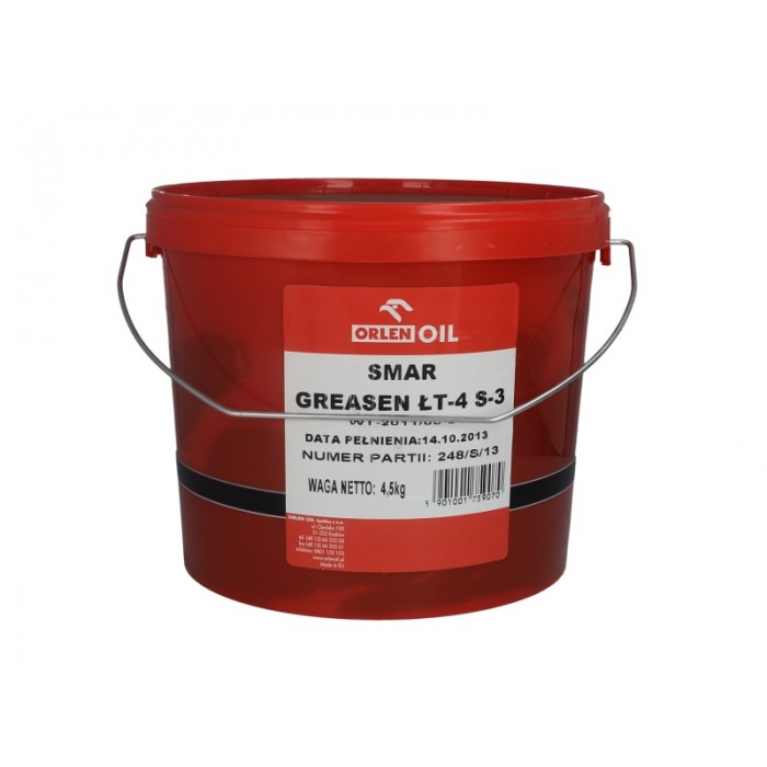 Слика на Грес за лагери ORLEN GREASEN LT-4 S3 4,5KG за  мотор Aprilia Dorsoduro 750 (M551M) - 91 kоњи бензин