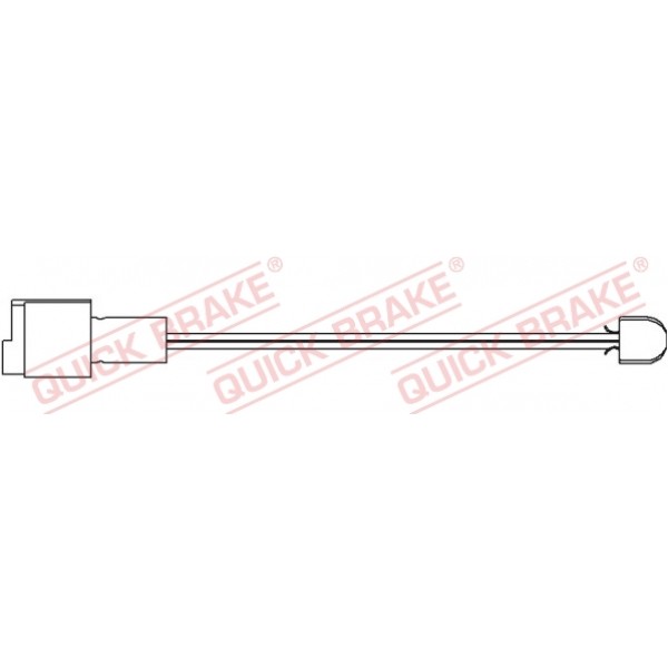 Слика на датчик, износване на накладки QUICK BRAKE WS0104A за  BMW 5 Sedan (E28) 528 i - 184 kоњи бензин