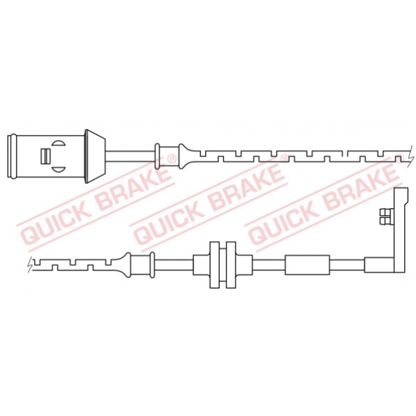 Слика на датчик, износване на накладки QUICK BRAKE WS0165A за  Opel Vectra B 1.6 i - 75 kоњи бензин