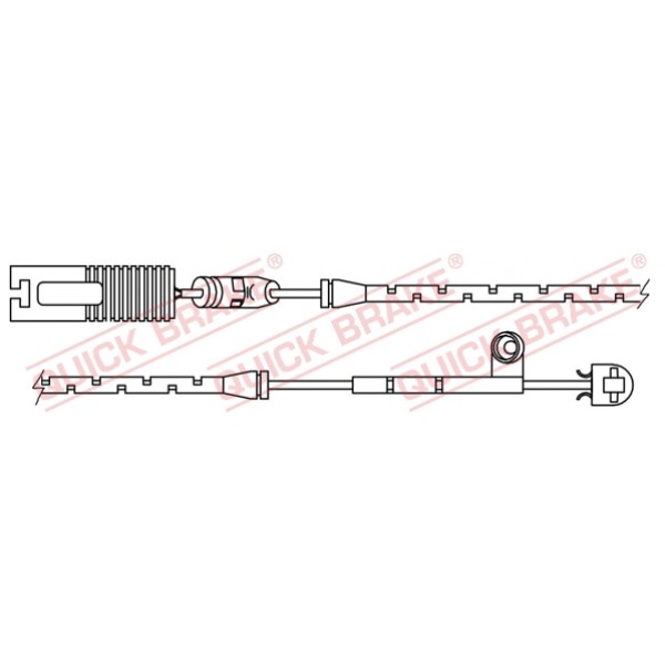 Слика на датчик, износване на накладки QUICK BRAKE WS0191A за  BMW 3 Sedan E46 330 i - 228 kоњи бензин