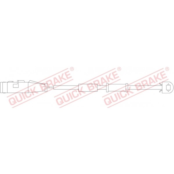 Слика на датчик, износване на накладки QUICK BRAKE WS0255A за  Opel Astra H Van 1.7 CDTI - 110 kоњи дизел