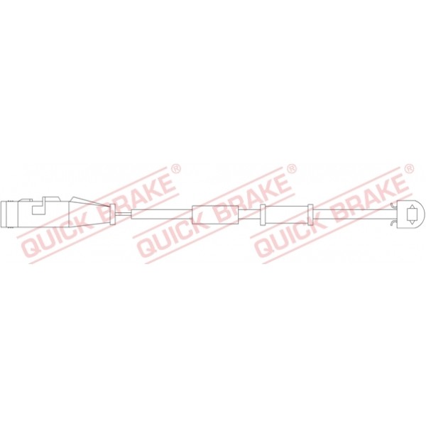 Слика на датчик, износване на накладки QUICK BRAKE WS0255A за  Opel Signum 1.9 CDTI - 150 kоњи дизел
