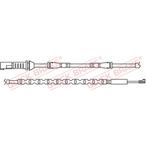 Слика на датчик, износване на накладки QUICK BRAKE WS0289A за  BMW 6 Gran Coupe F06 M6 - 560 kоњи бензин