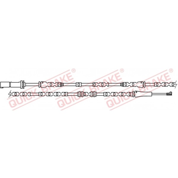 Слика на датчик, износване на накладки QUICK BRAKE WS0304A за  BMW X4 F26 xDrive 20 i - 184 kоњи бензин