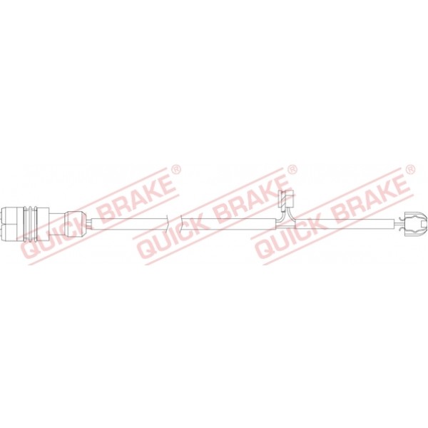 Слика на датчик, износване на накладки QUICK BRAKE WS0338A за  Porsche 911 (993) 3.6 Carrera - 272 kоњи бензин